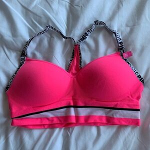 PINK Victoria's Secret Neon Pink Sports Bra